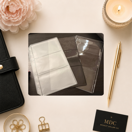 A6 3 Slot Card Holder PVC