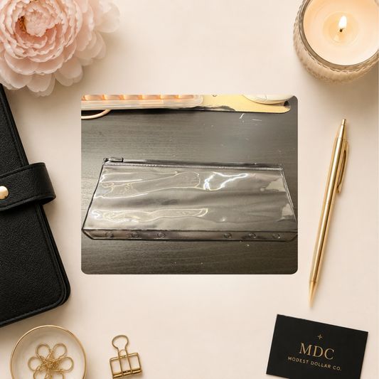 Black PVC Cash Envelope|A6