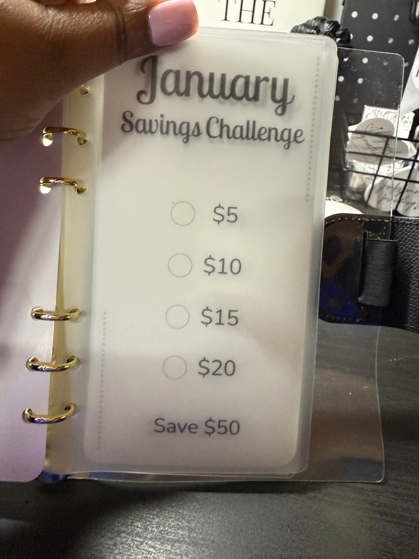 Monthly Savings Challenge Inserts - Foil-1k,3k,5k