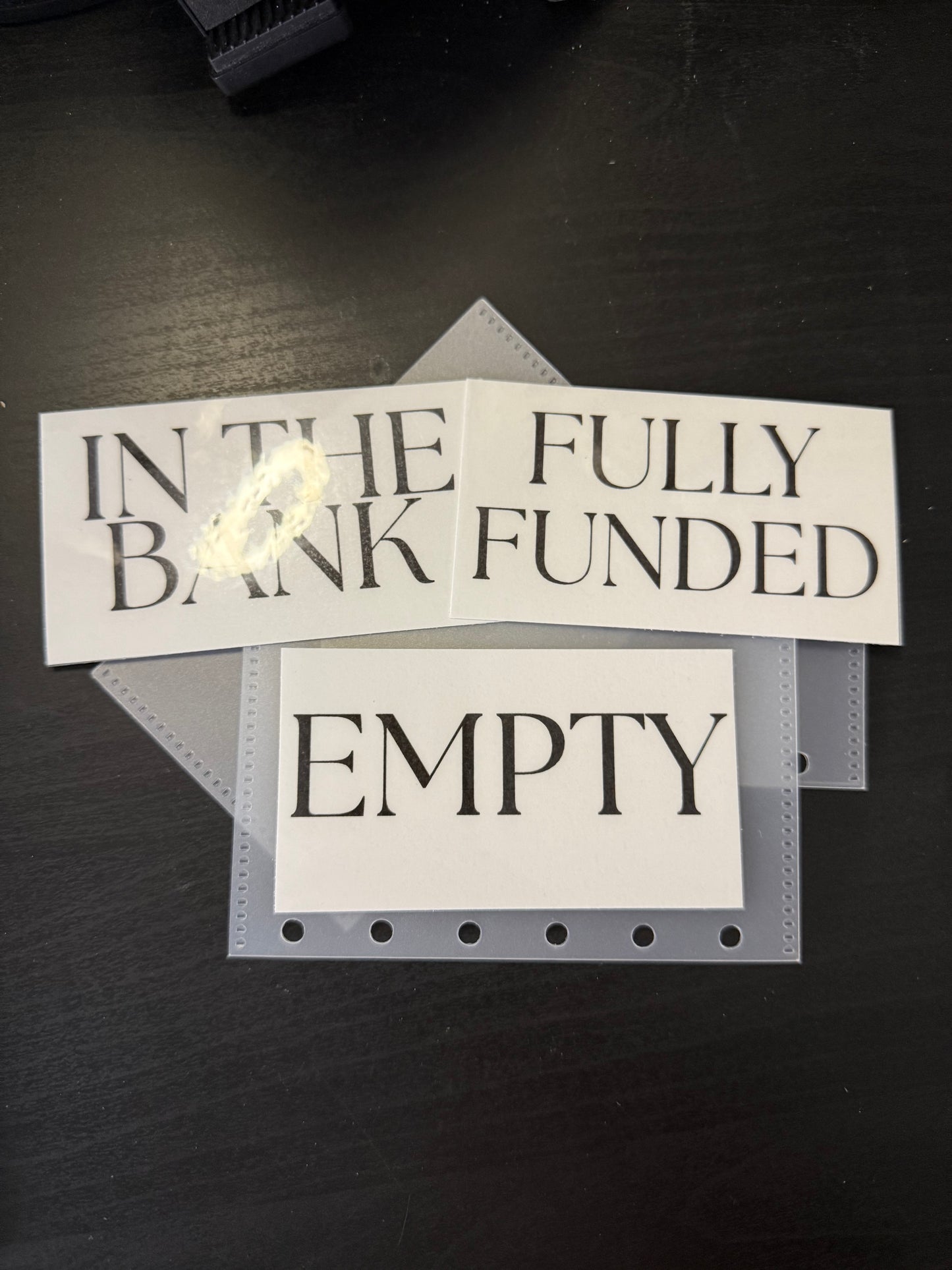 Minimalist Cash Placeholder