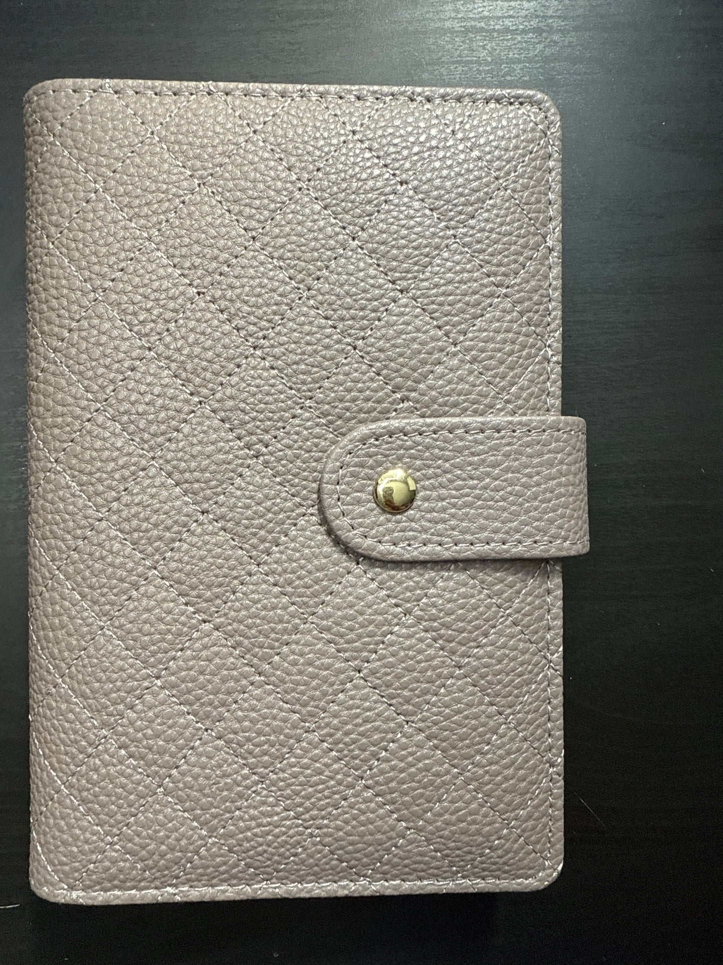 The Harmony– A6 Budget Binder | Gold Rings | Quilted Ring Binder