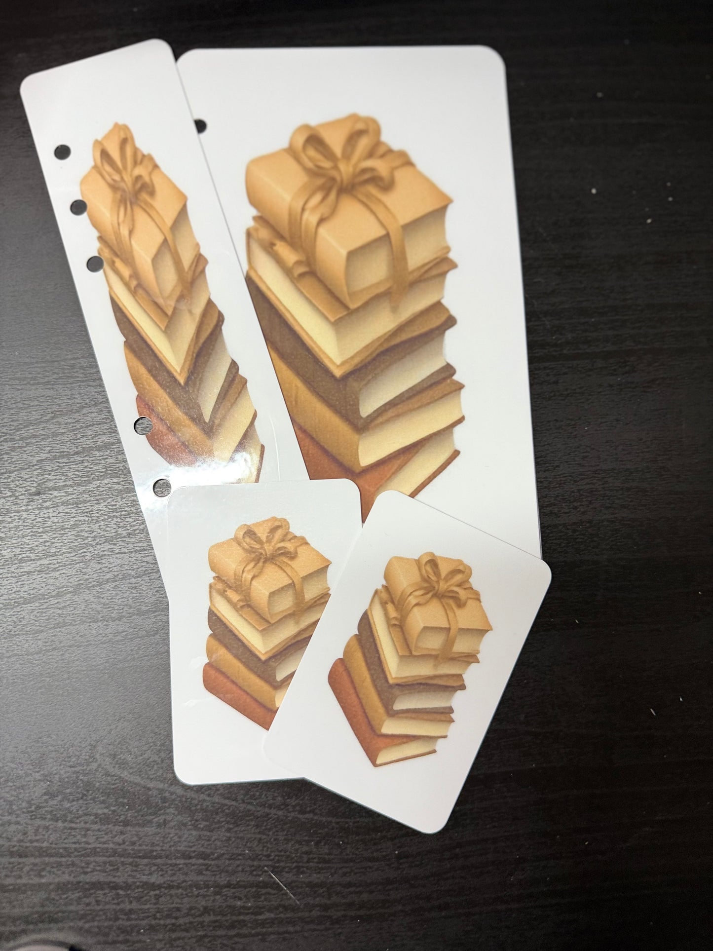 Bow Dashboard /Bookmark Duo- Brown Books