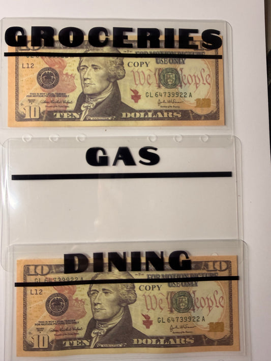 Transparent Cash Envelopes |A6 Personal Size