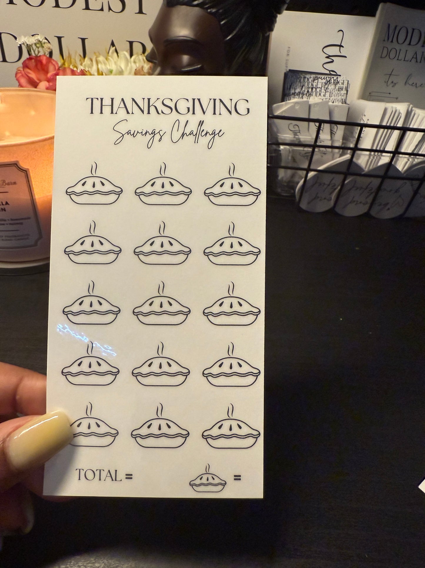 Thanksgiving Savings Challenge