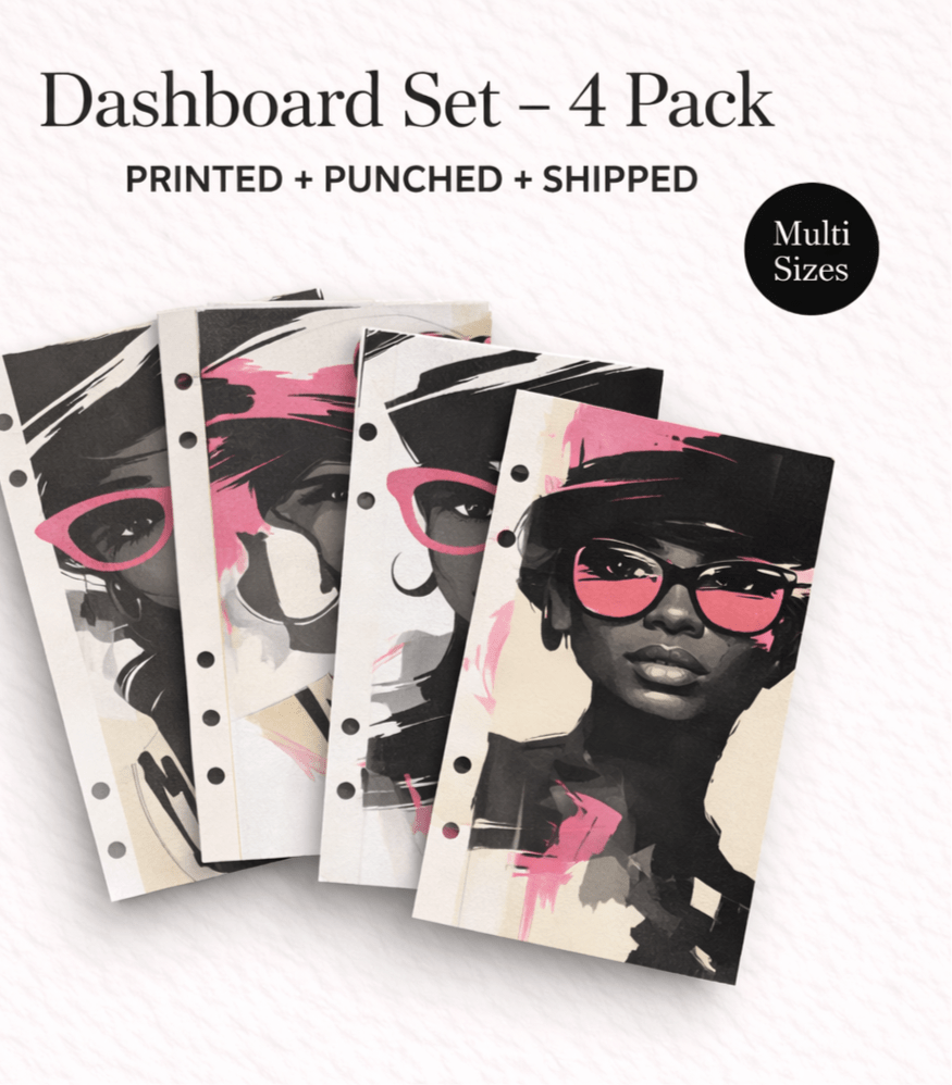 Black Girl Magic — Linen Print Dashboard Set (4 Designs) - ModestDollarCo