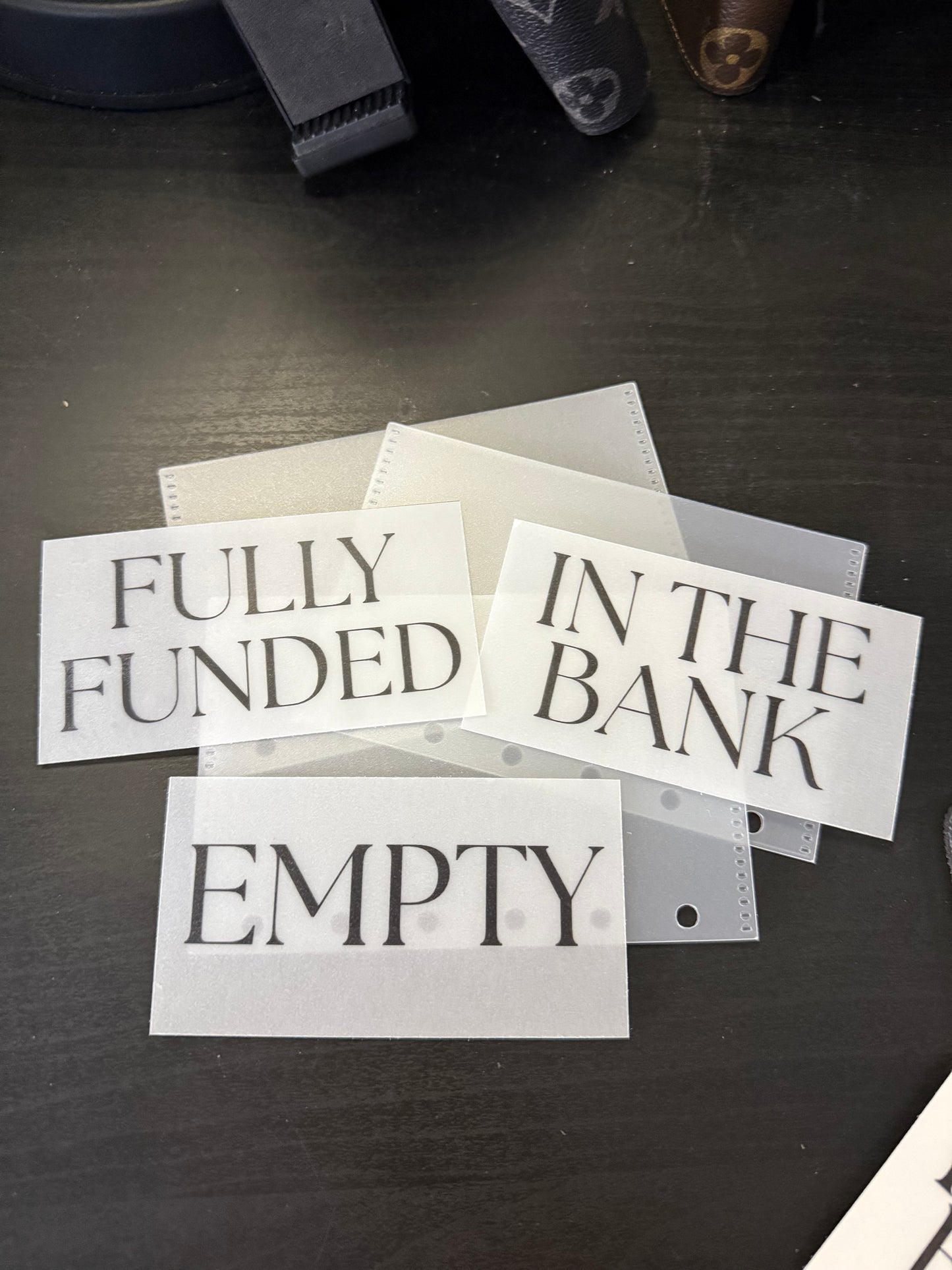 Minimalist Cash Placeholder