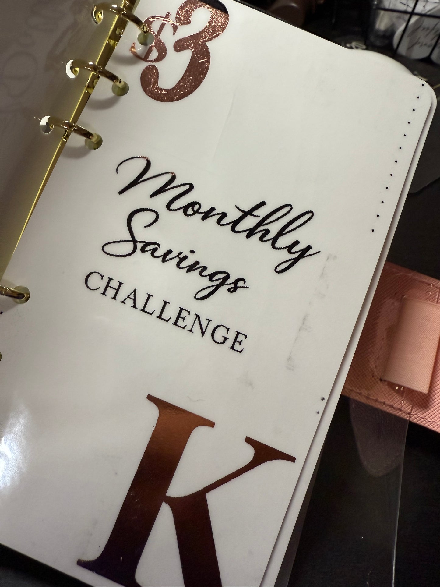 Monthly Savings Challenge Inserts - Foil-1k,3k,5k