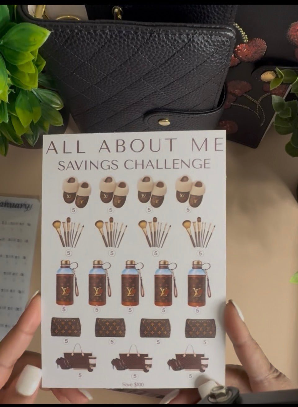 LoVe (all about me ) Savings Challenge Tracker - ModestDollarCo