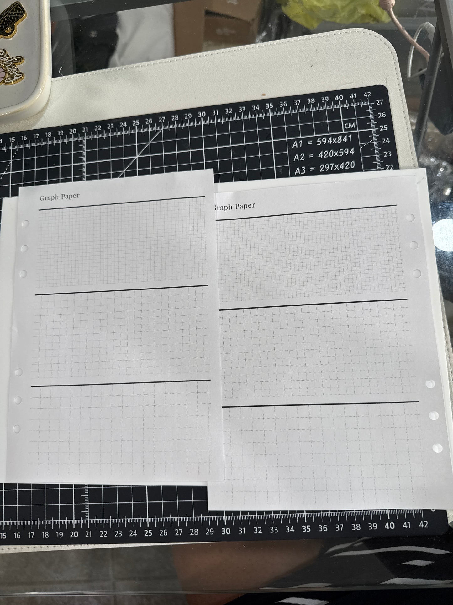 Graph Paper Inserts A5 | Premium Planner Refill
