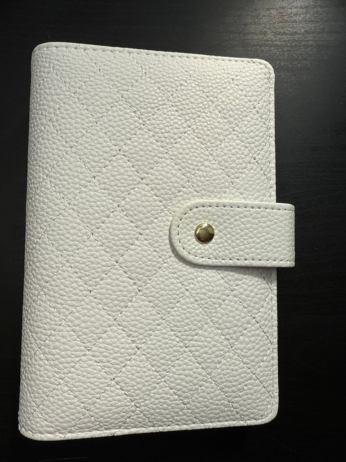 The Harmony– A6 Budget Binder | Gold Rings | Quilted Ring Binder