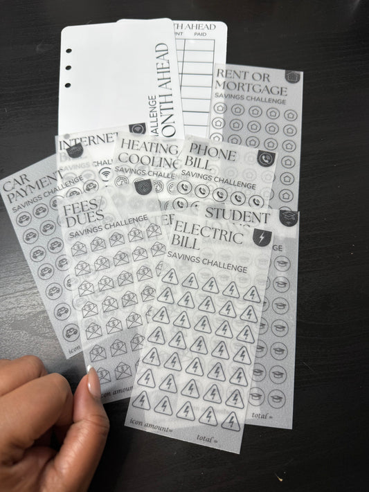 Month Ahead Savings Challenge Bundle – Minimalist