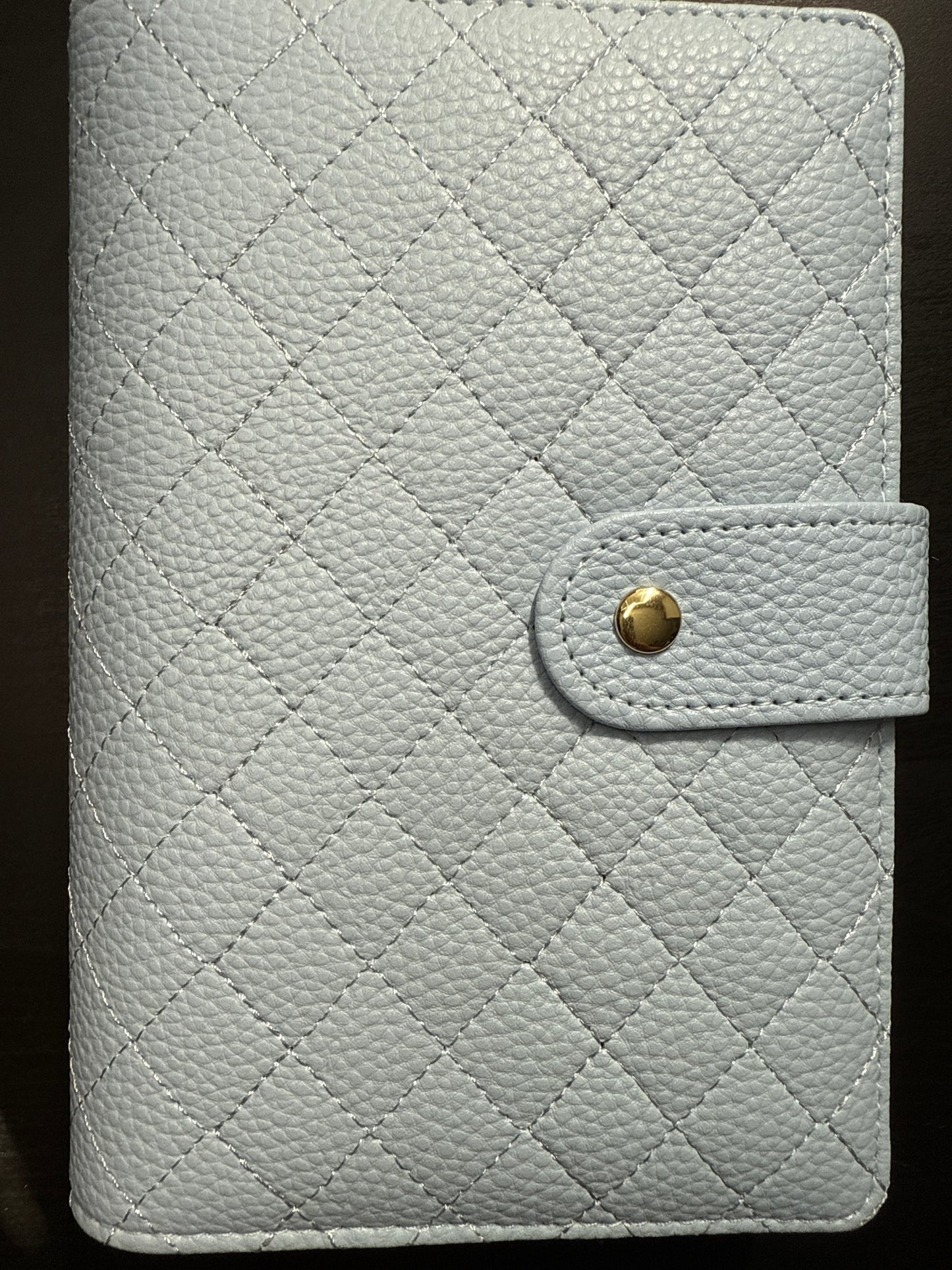 The Harmony– A6 Budget Binder | Gold Rings | Quilted Ring Binder