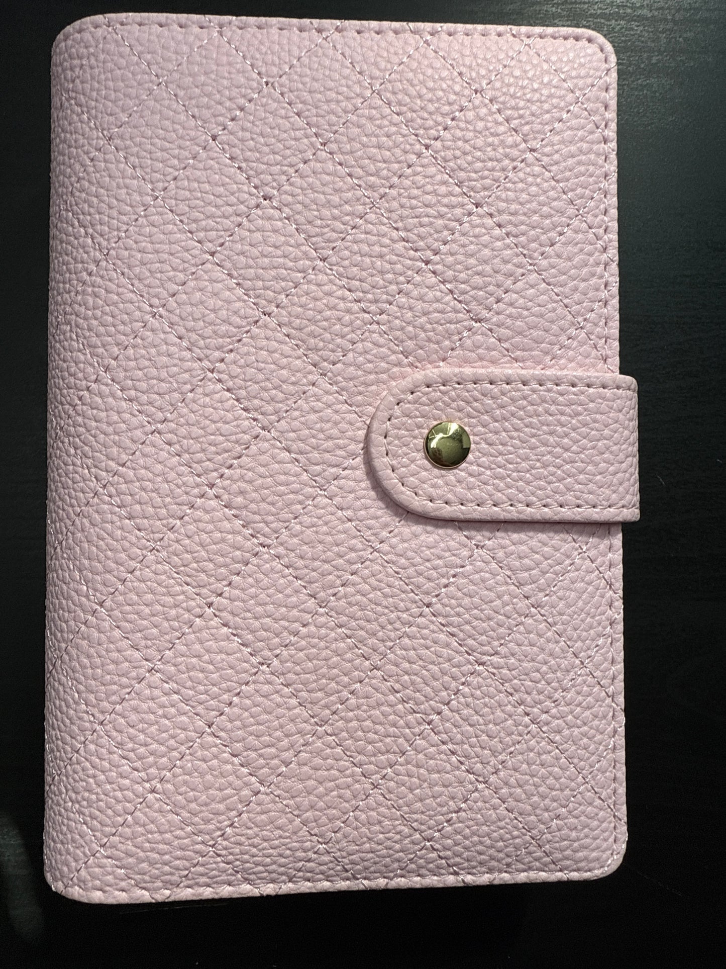The Harmony– A6 Budget Binder | Gold Rings | Quilted Ring Binder