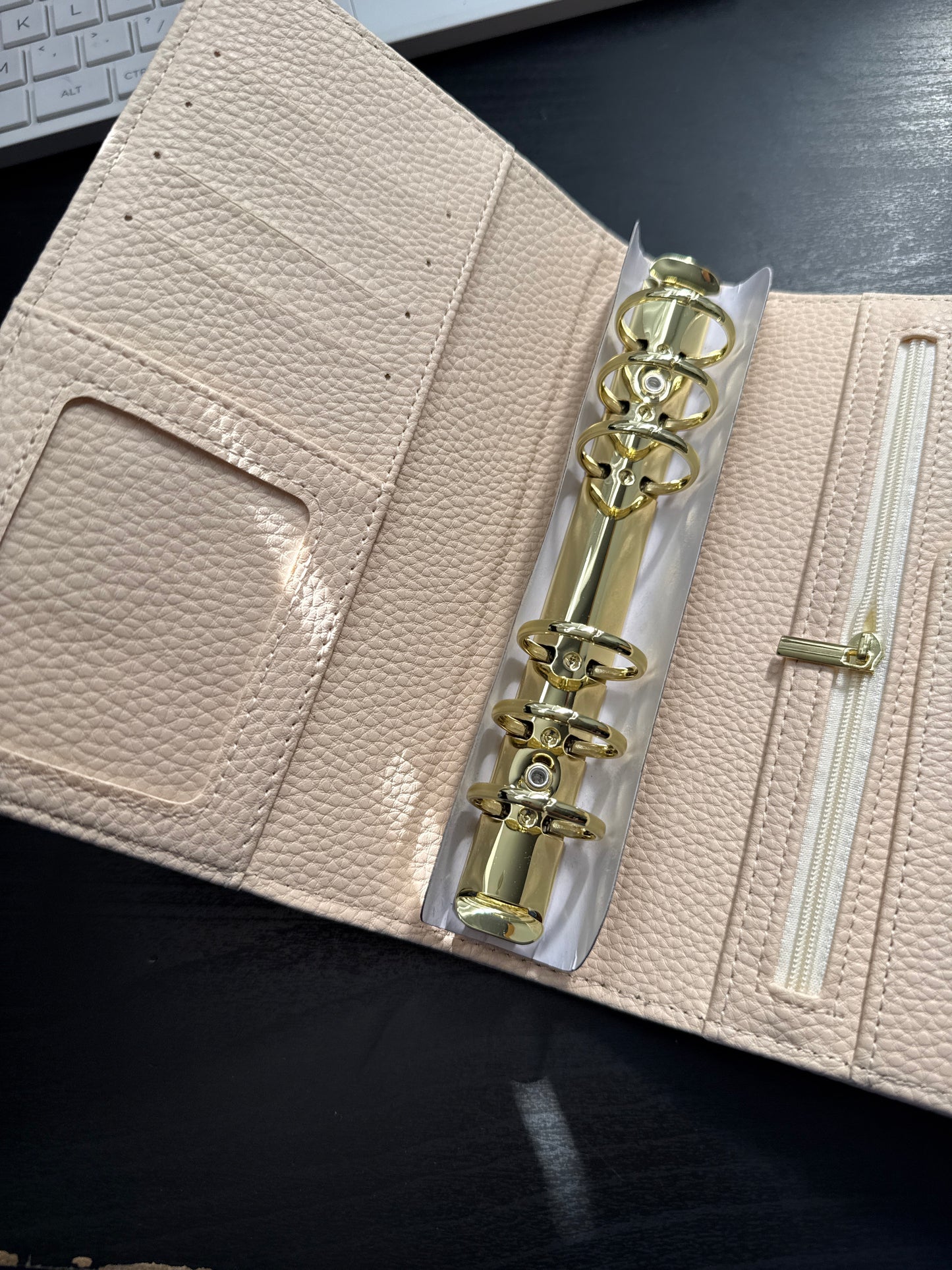 The Harmony– A6 Budget Binder | Gold Rings | Quilted Ring Binder