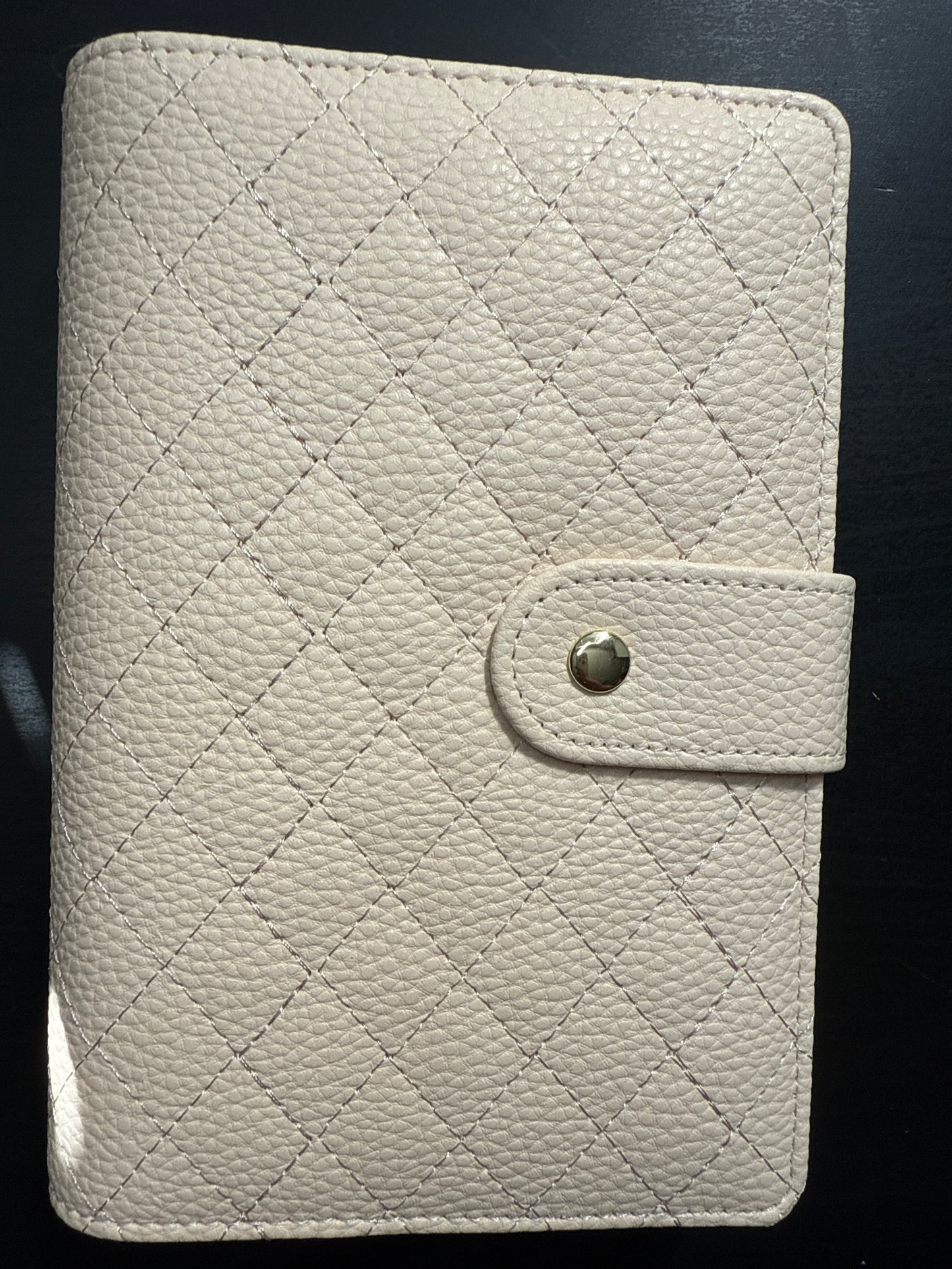 The Harmony– A6 Budget Binder | Gold Rings | Quilted Ring Binder