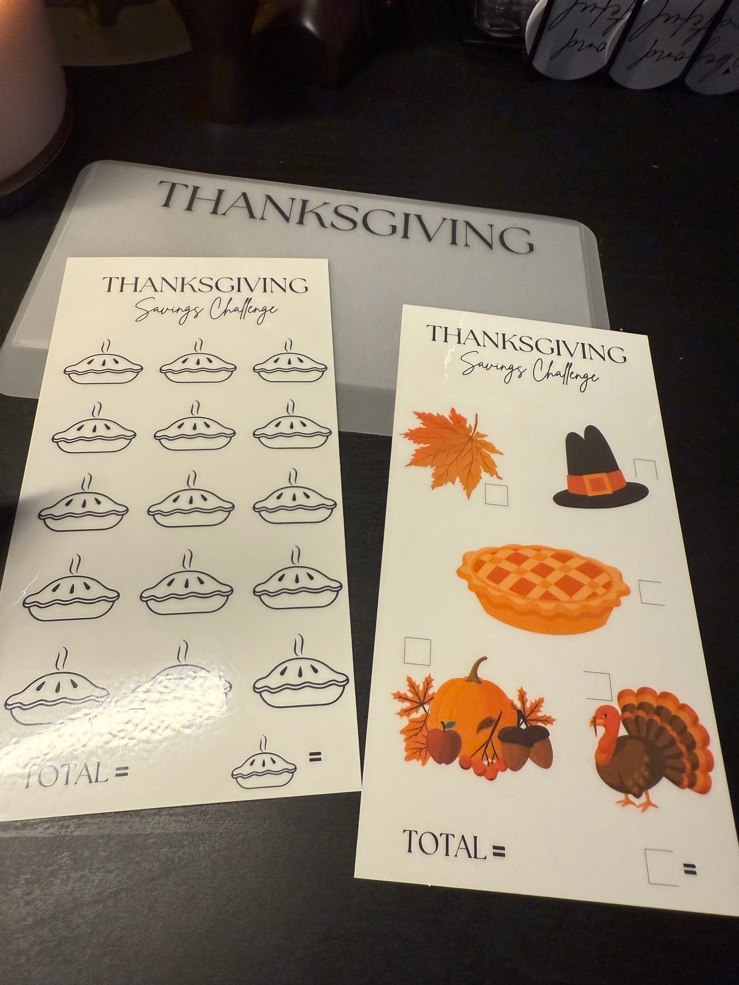 Thanksgiving Savings Challenge