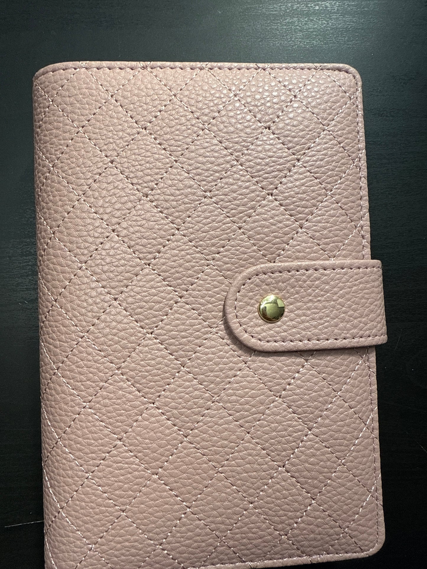 The Harmony– A6 Budget Binder | Gold Rings | Quilted Ring Binder