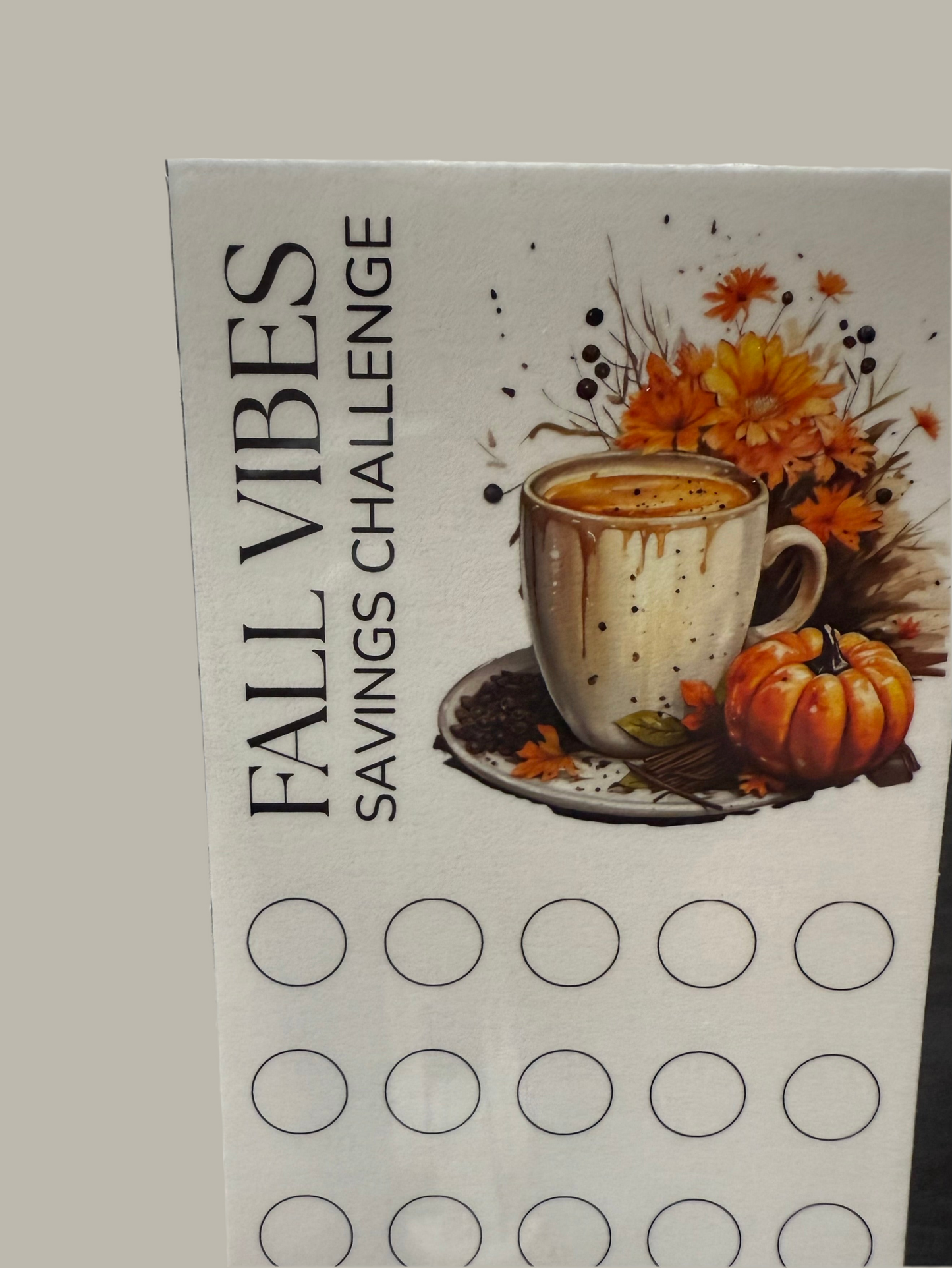 Saving Challenge Trackers – | Fall Color