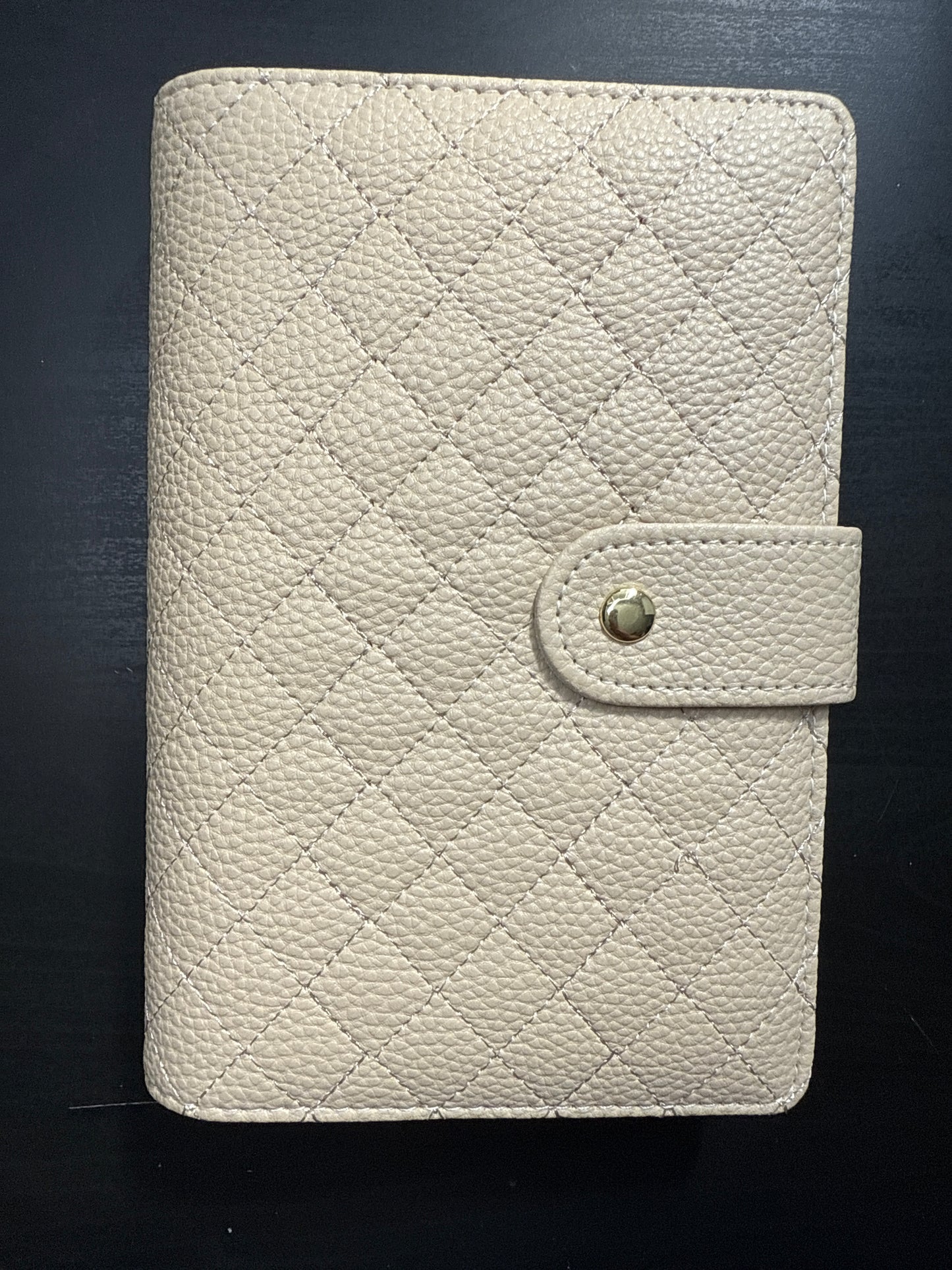 The Harmony– A6 Budget Binder | Gold Rings | Quilted Ring Binder
