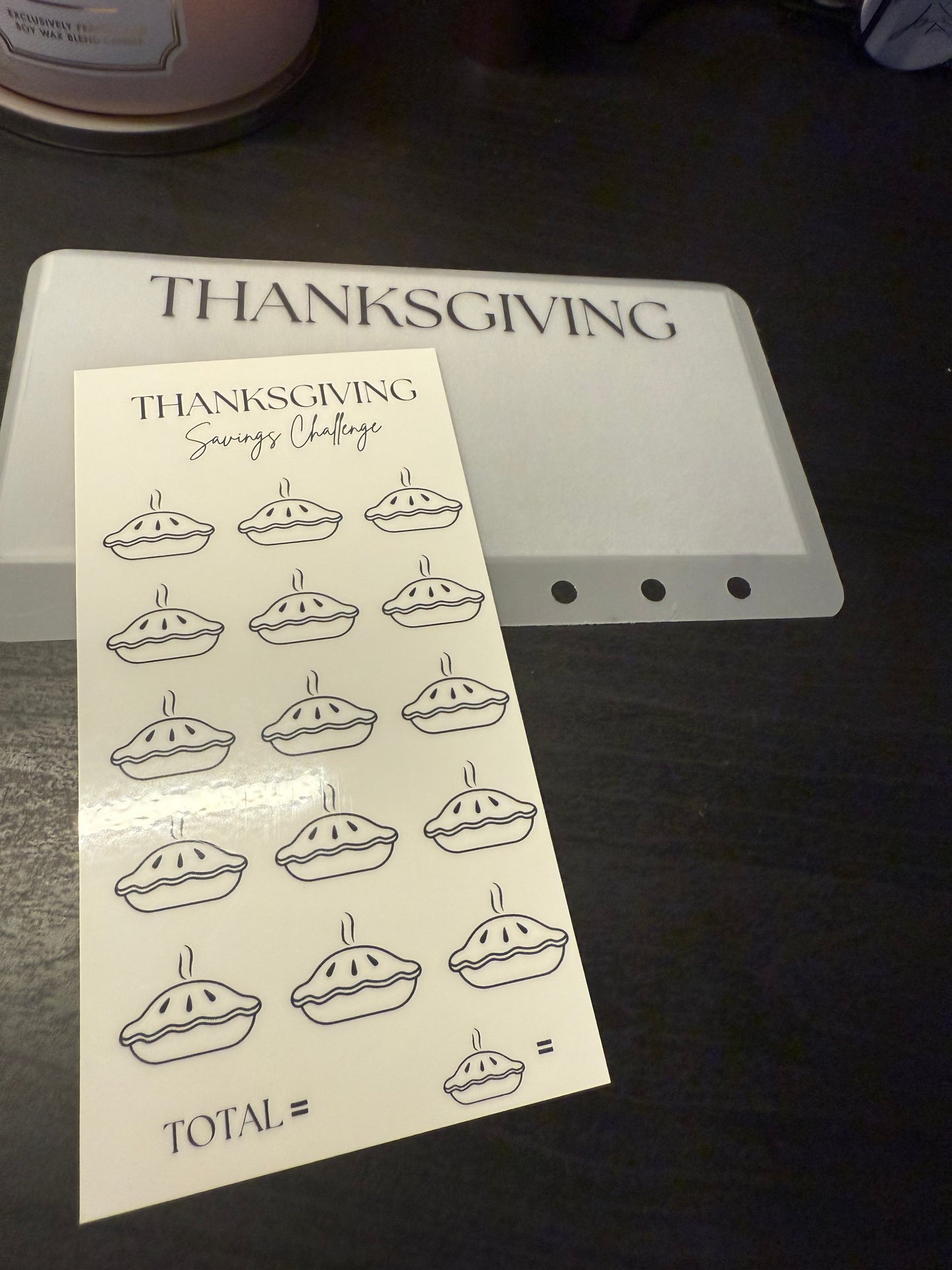 Thanksgiving Savings Challenge