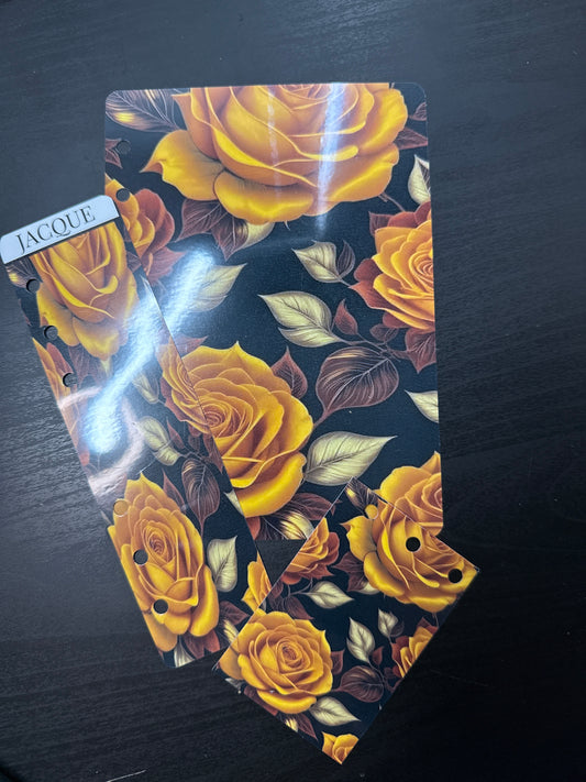 Floral Golden Hues Signature Trio Dashboard & Bookmark Set