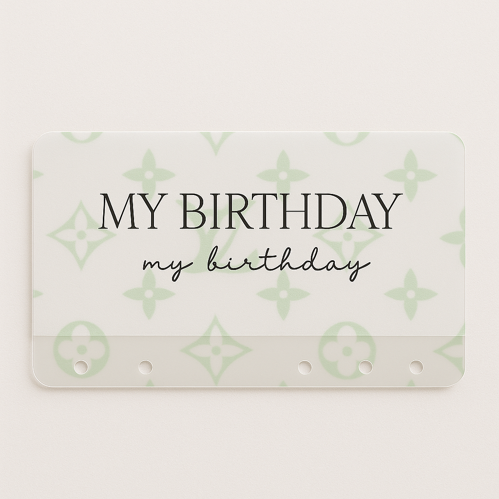 Luxe Matte Vellum Cash Envelopes – a7 Mini Binder Size