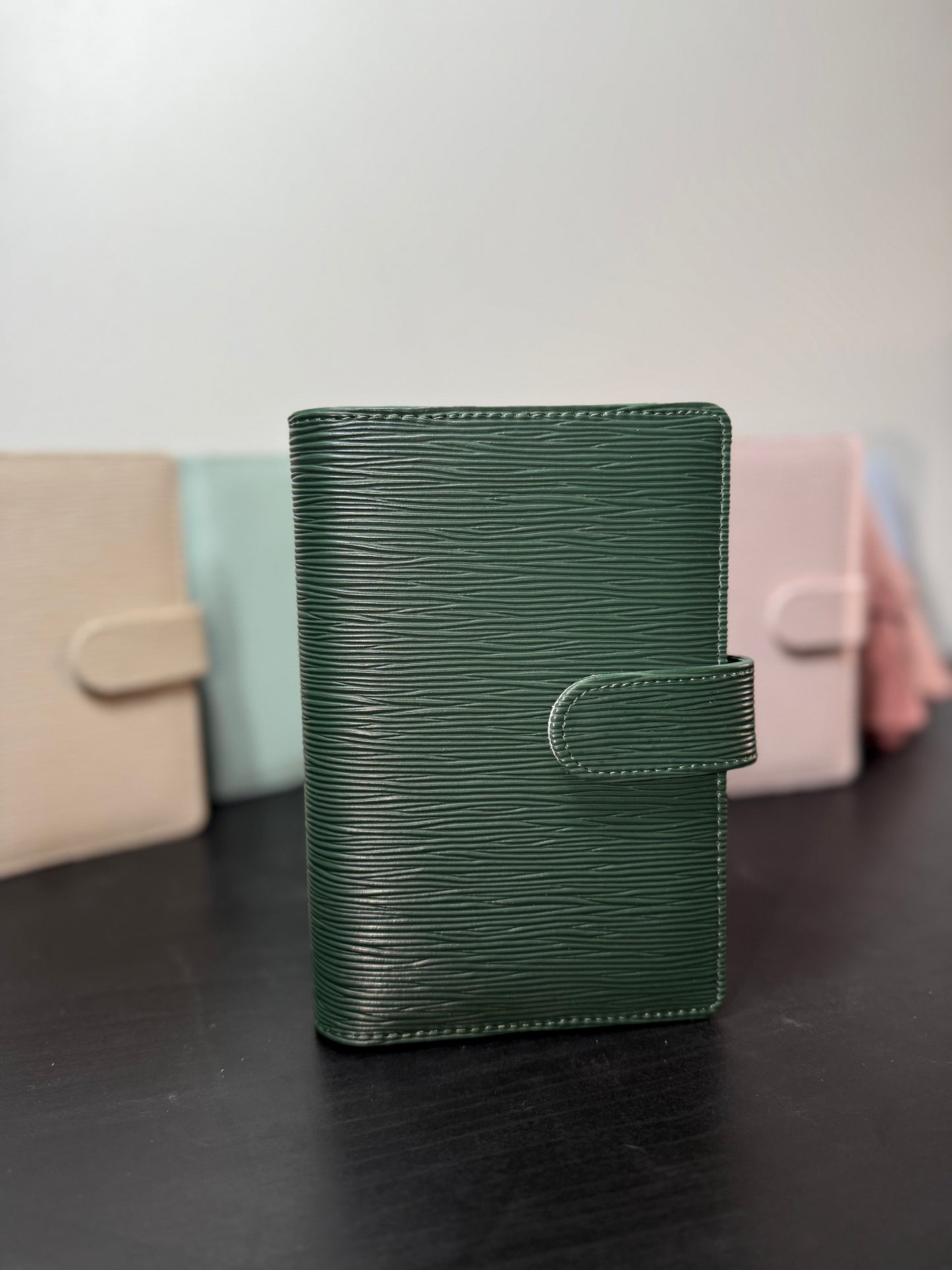 A6 Halo Gold Saffiano Binder – Gold Ring Edition