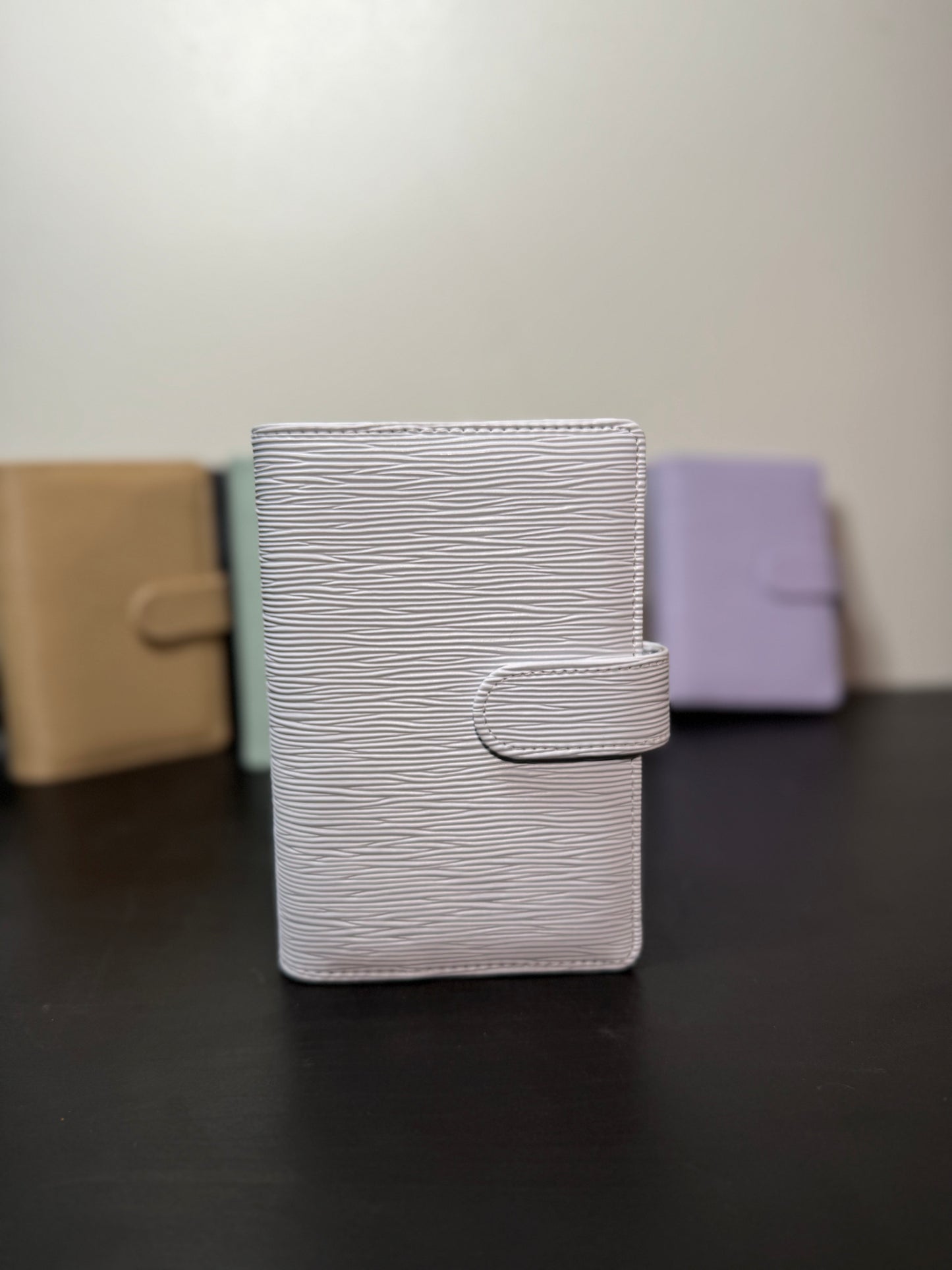 A6 Halo Gold Saffiano Binder – Gold Ring Edition