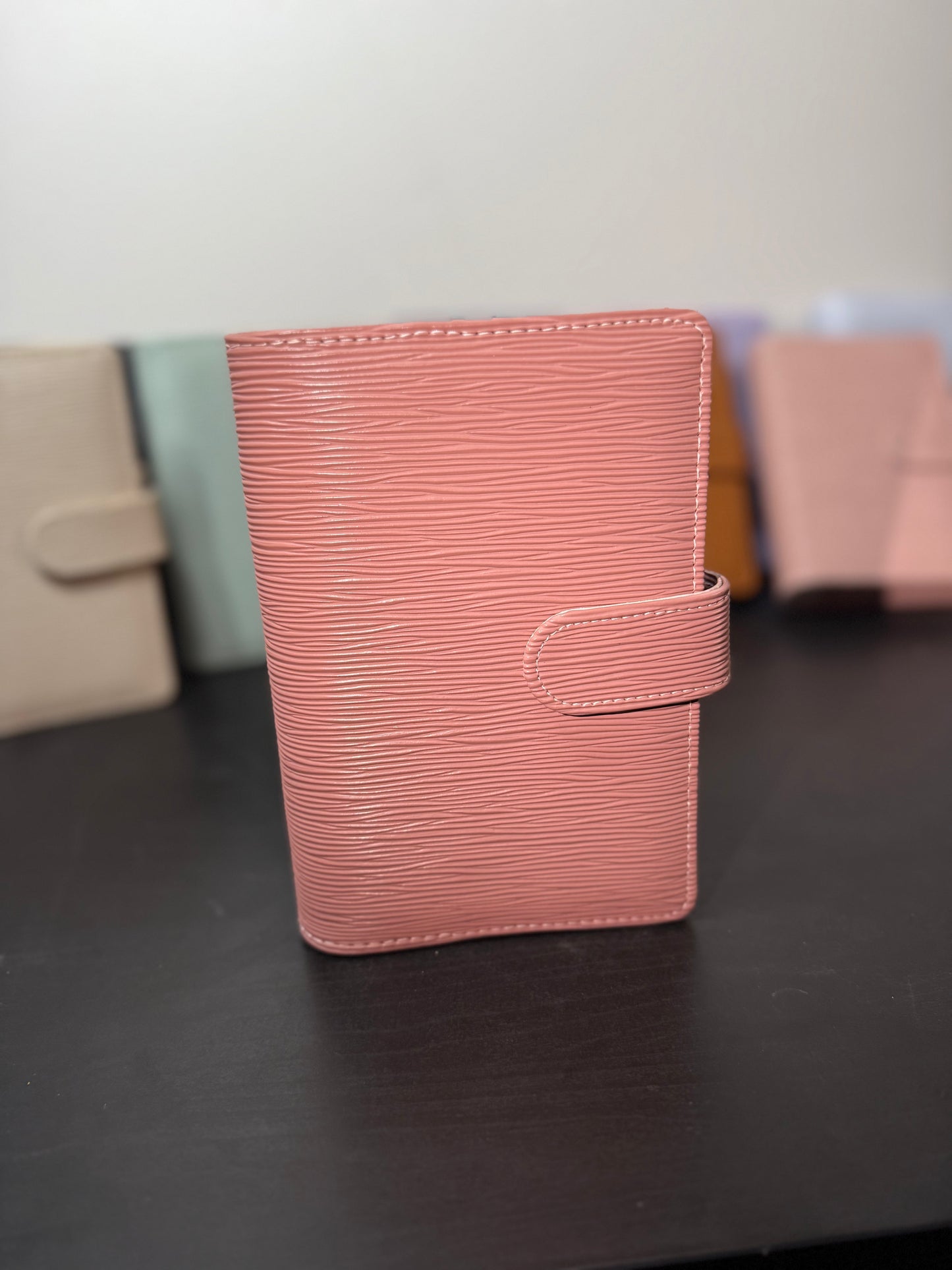 A6 Halo Gold Saffiano Binder – Gold Ring Edition