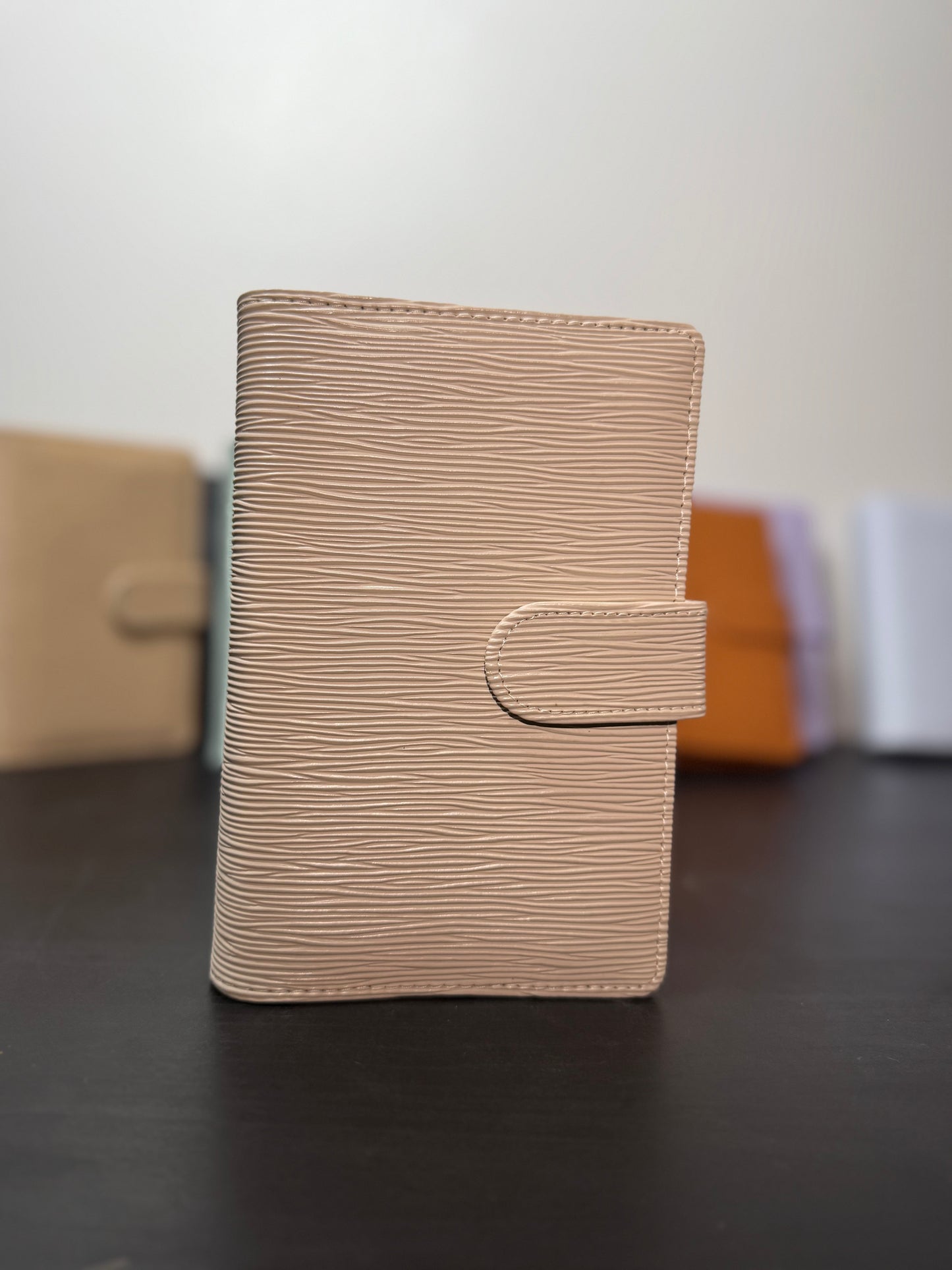 A6 Halo Gold Saffiano Binder – Gold Ring Edition