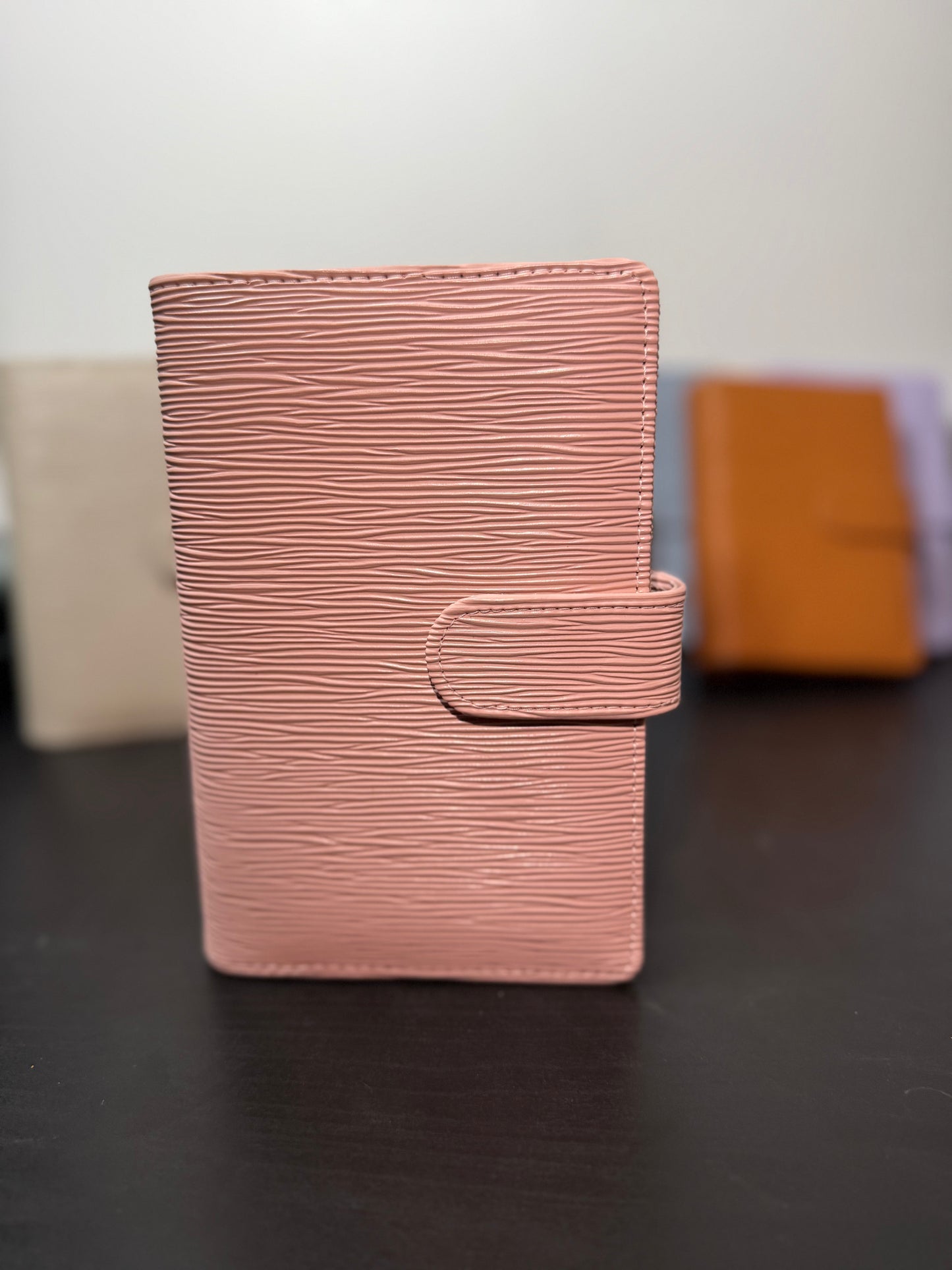 A6 Halo Gold Saffiano Binder – Gold Ring Edition