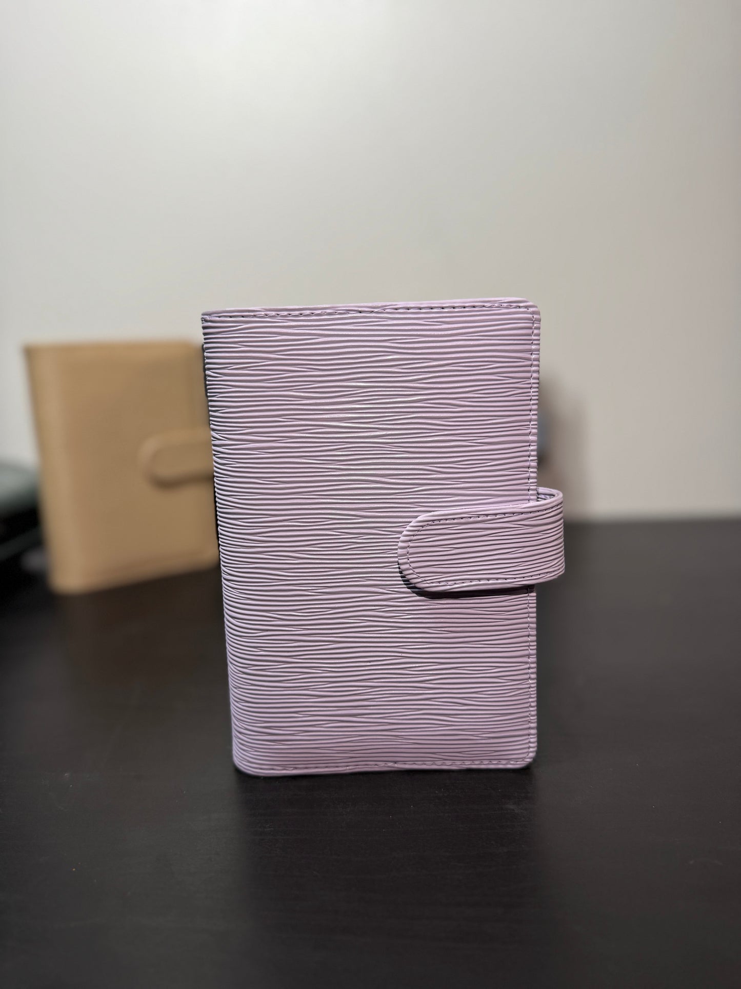A6 Halo Gold Saffiano Binder – Gold Ring Edition