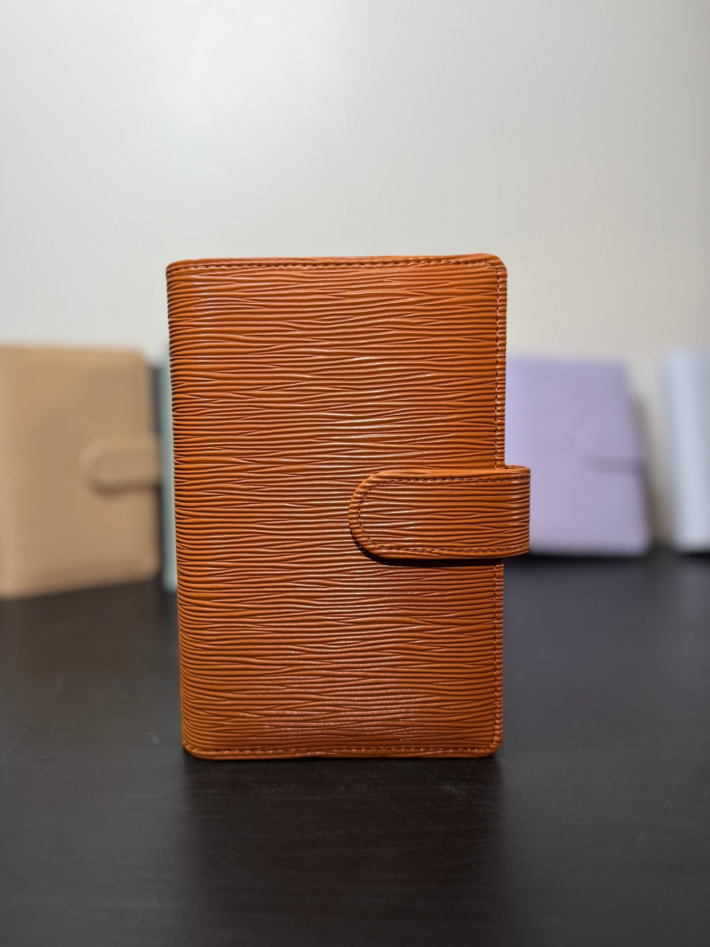 A6 Halo Gold Saffiano Binder – Gold Ring Edition