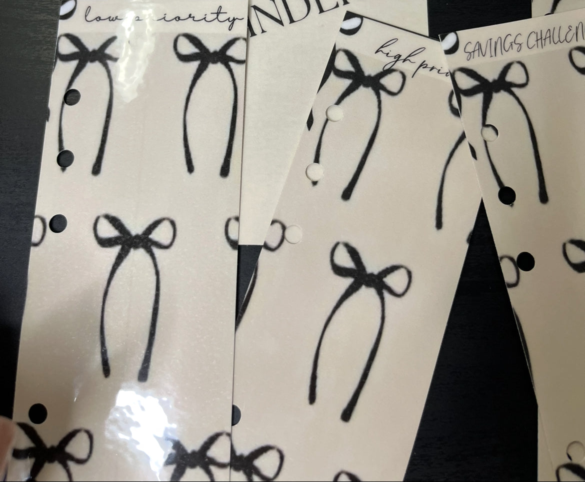 Bow Dashboard /Bookmark Duo- Multi Black