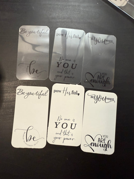 Binder Décor Card Set – Inspirational Quotes