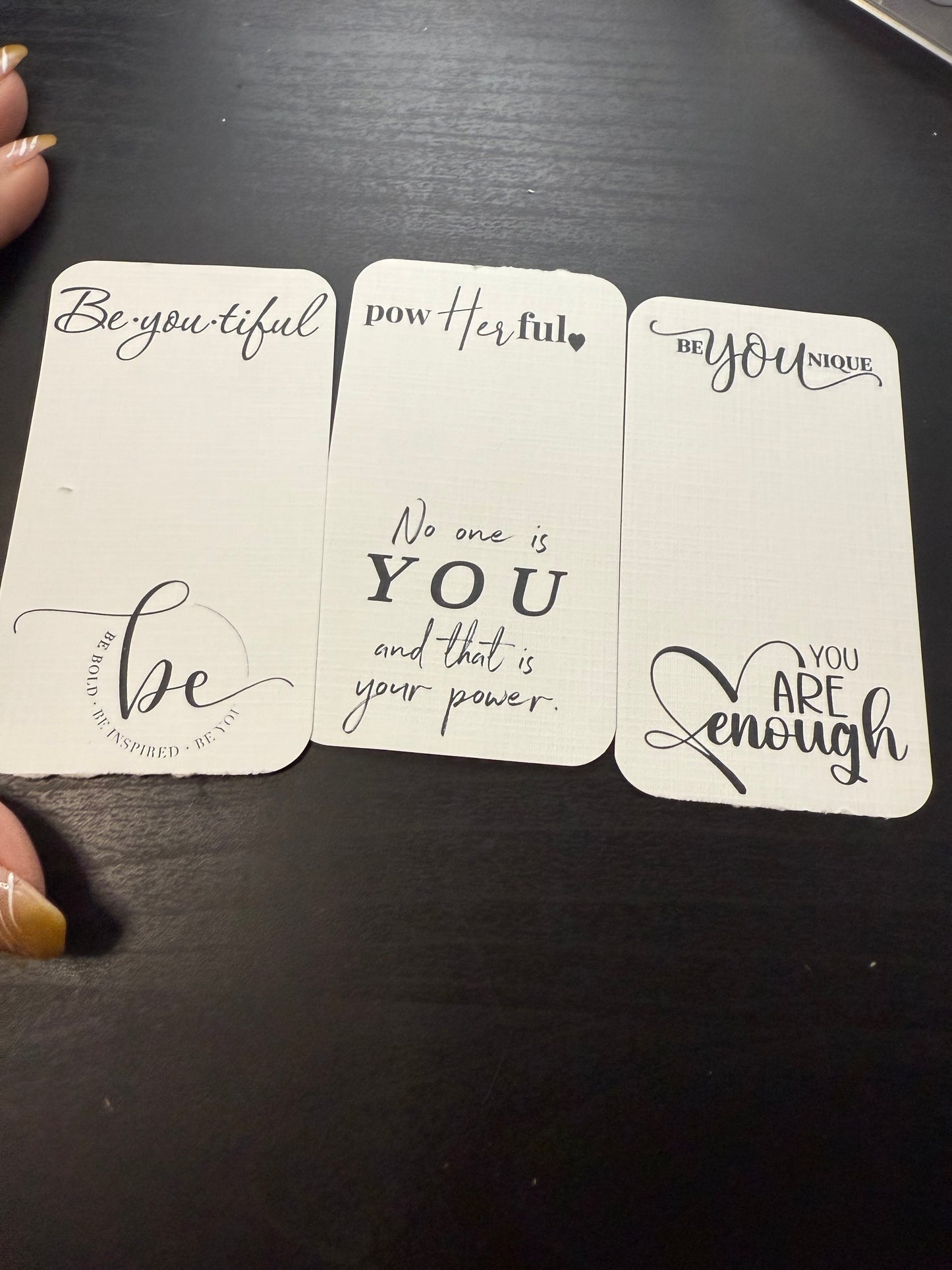 Binder Décor Card Set – Inspirational Quotes