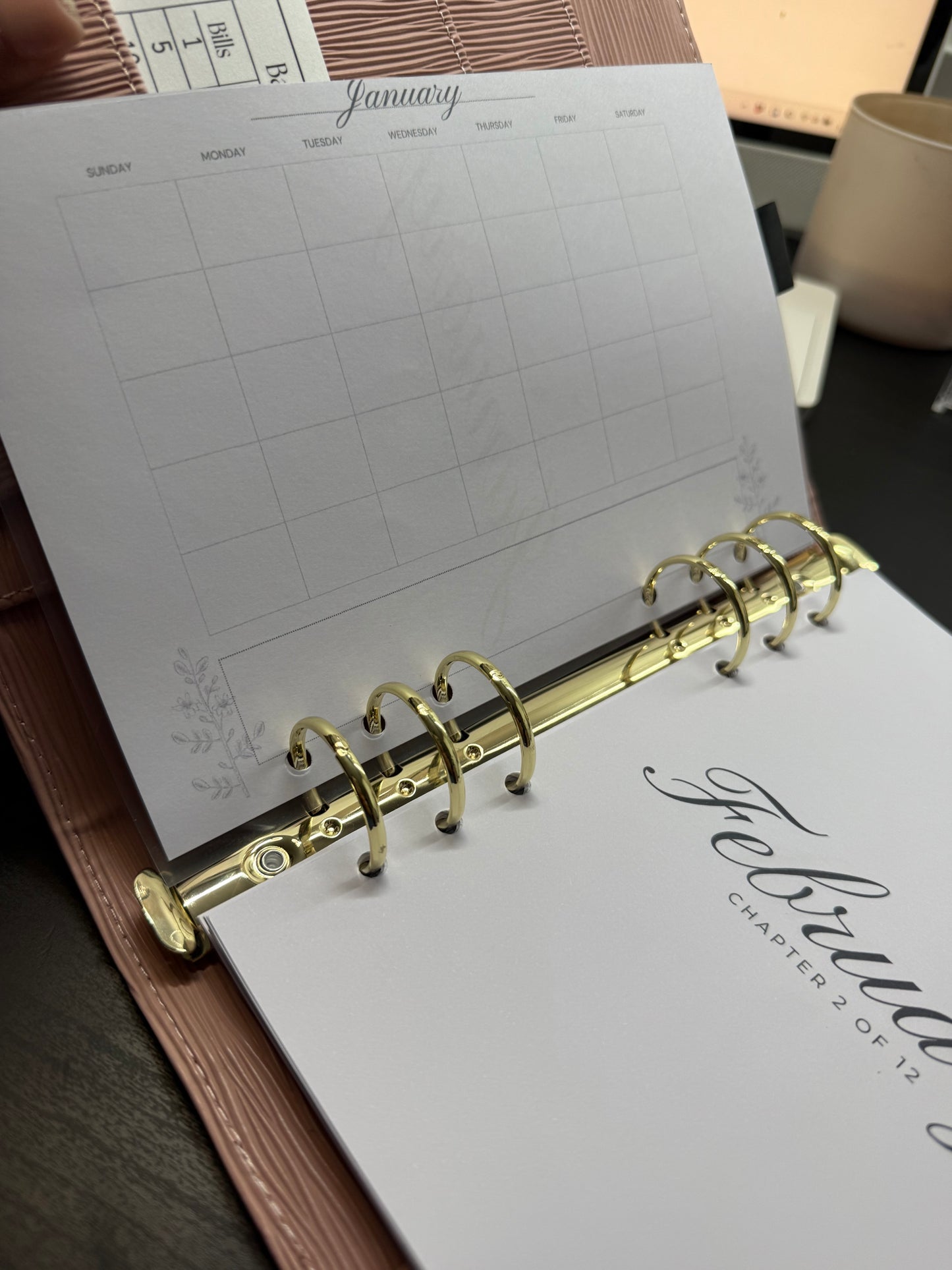 The Calendar Basics Bundle – 2026 A5 & A6 Personal Wide Inserts (12 Double-Sided Sheets)