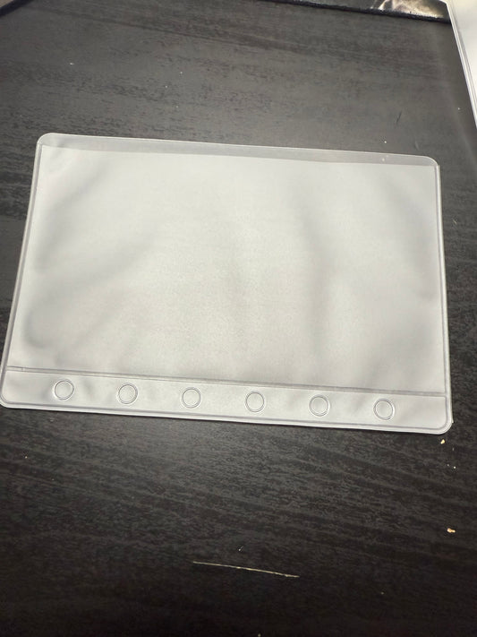 Soft PVC Cash Envelopes – Zipper less • Crystal Clear & Frosted • A7, A6 Personal, A5