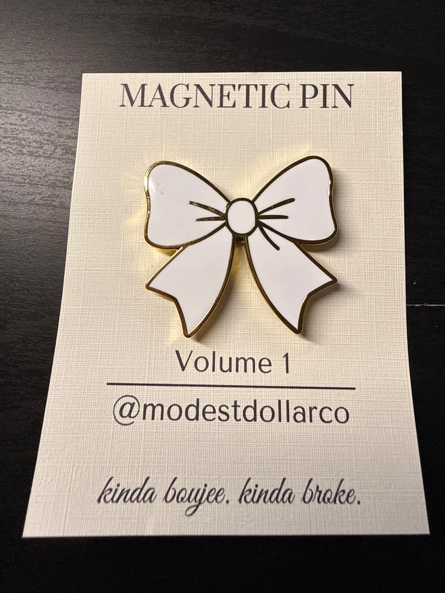 Bows Magnetic Pin — Color Options