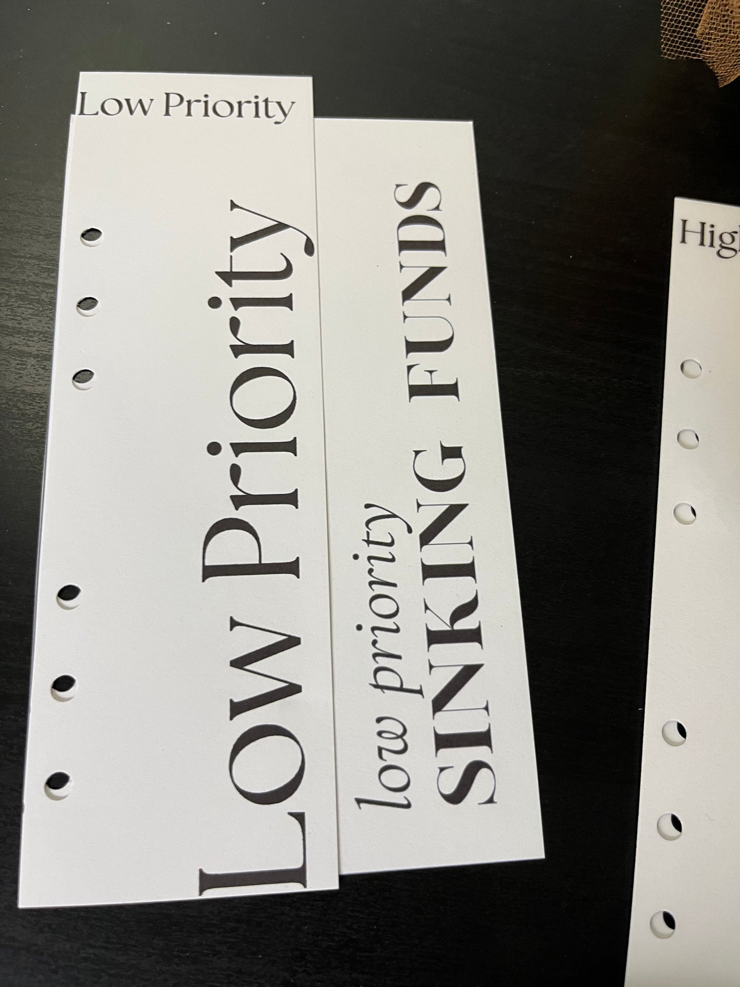 Low/High Priority Dashboard-Bookmark Combo