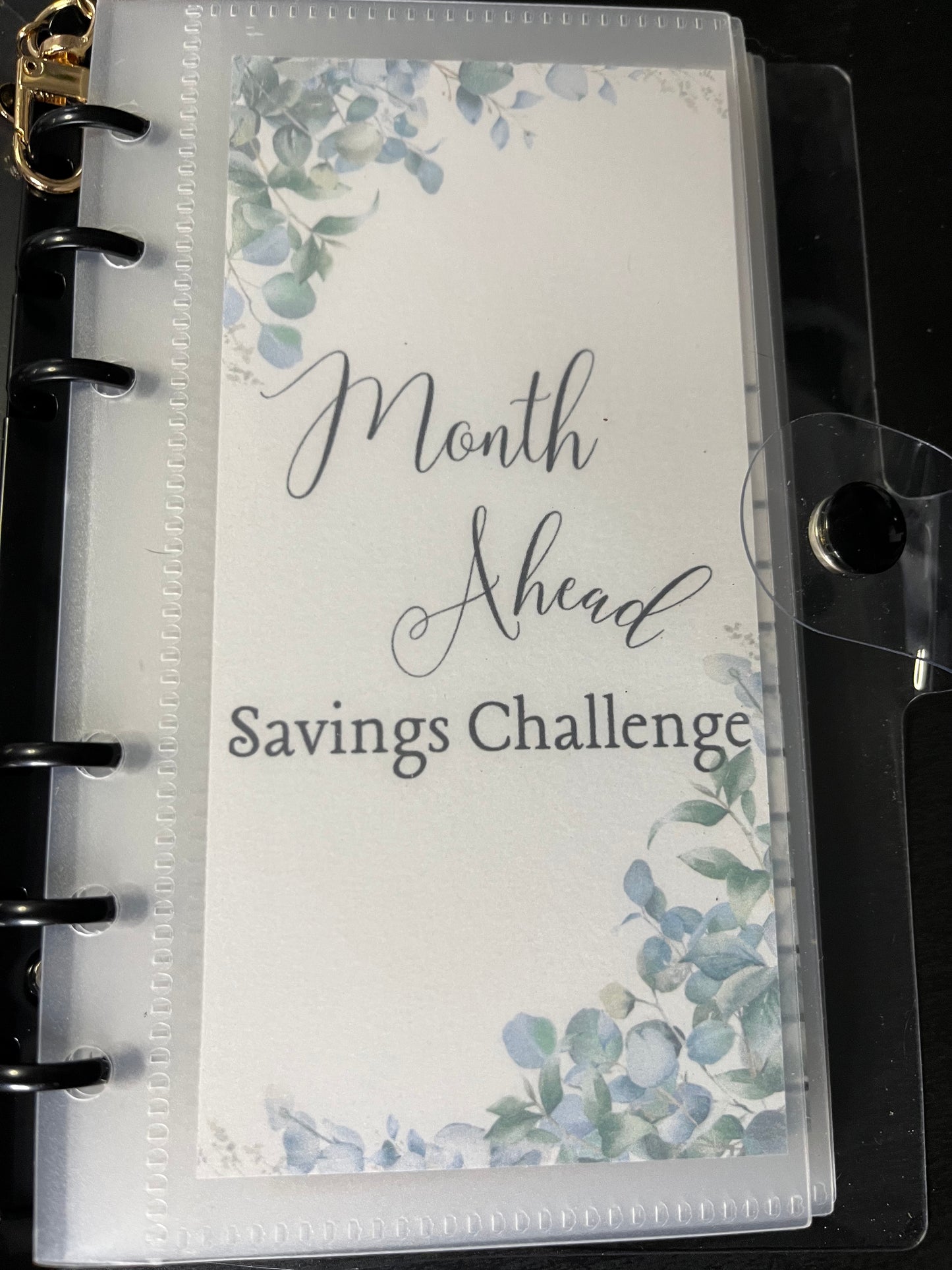 Flowers One Month Ahead Savings Challenge Binder Bundle