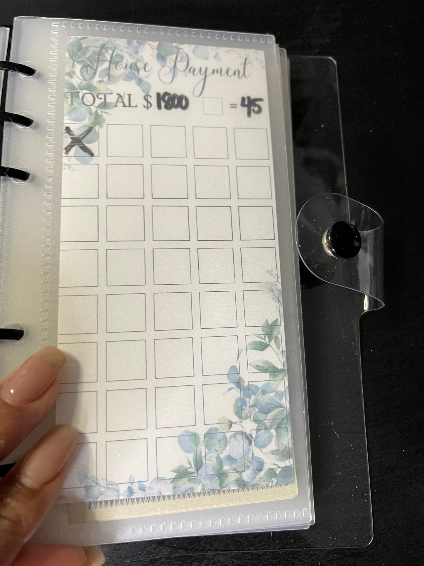 Flowers One Month Ahead Savings Challenge Binder Bundle