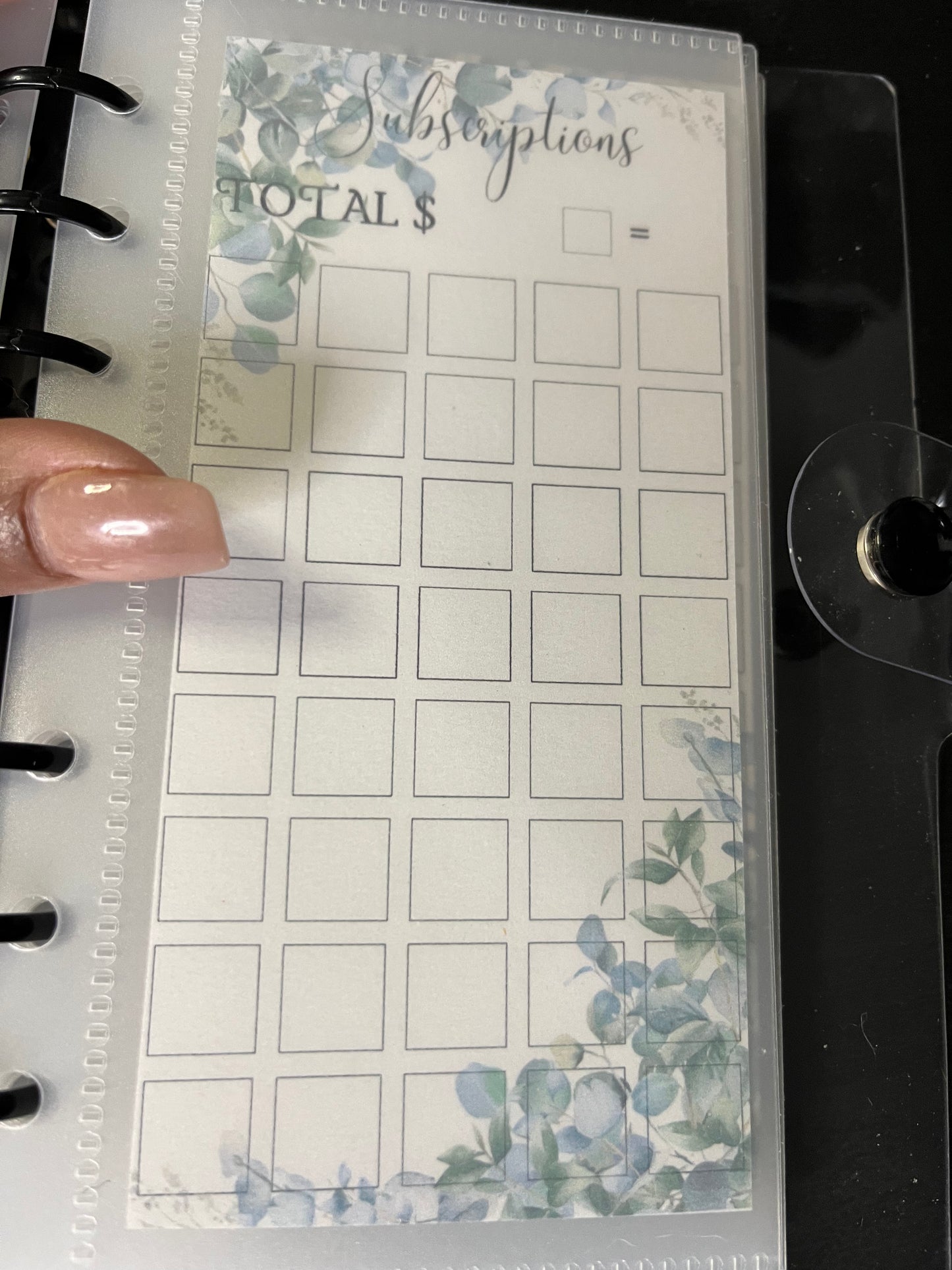 Flowers One Month Ahead Savings Challenge Binder Bundle