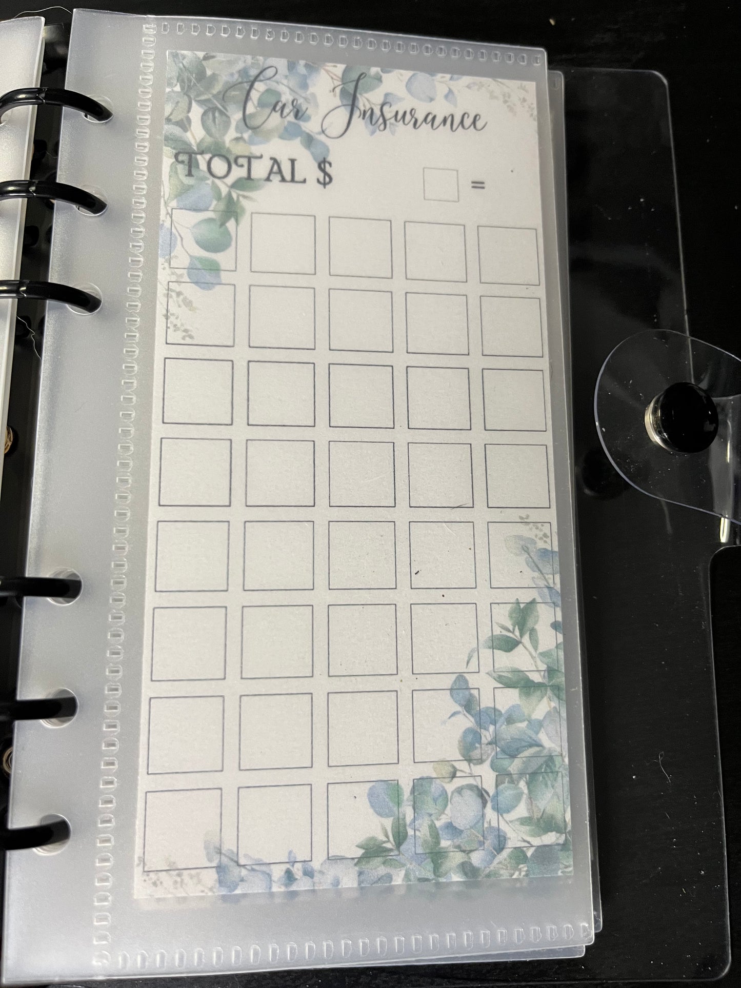 Flowers One Month Ahead Savings Challenge Binder Bundle