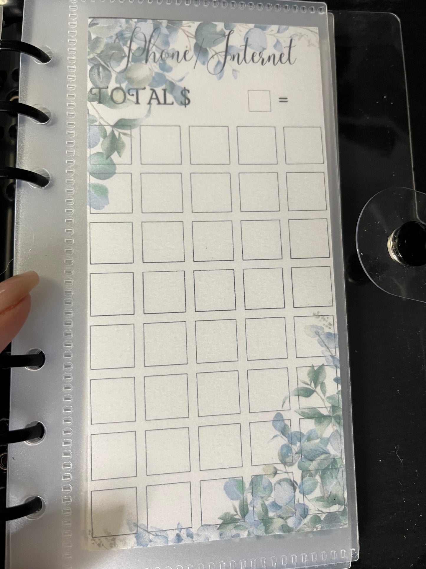 Flowers One Month Ahead Savings Challenge Binder Bundle