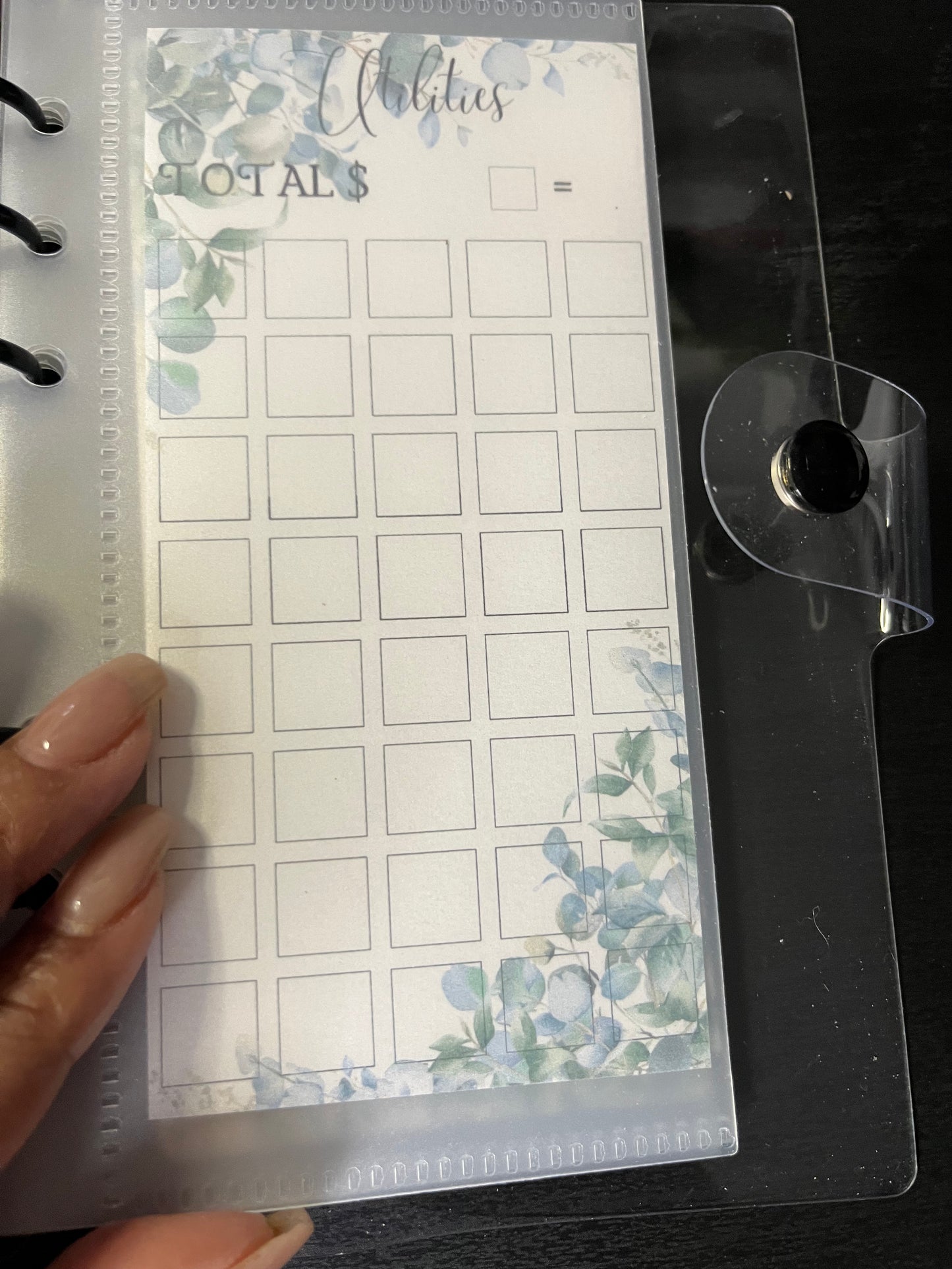 Flowers One Month Ahead Savings Challenge Binder Bundle