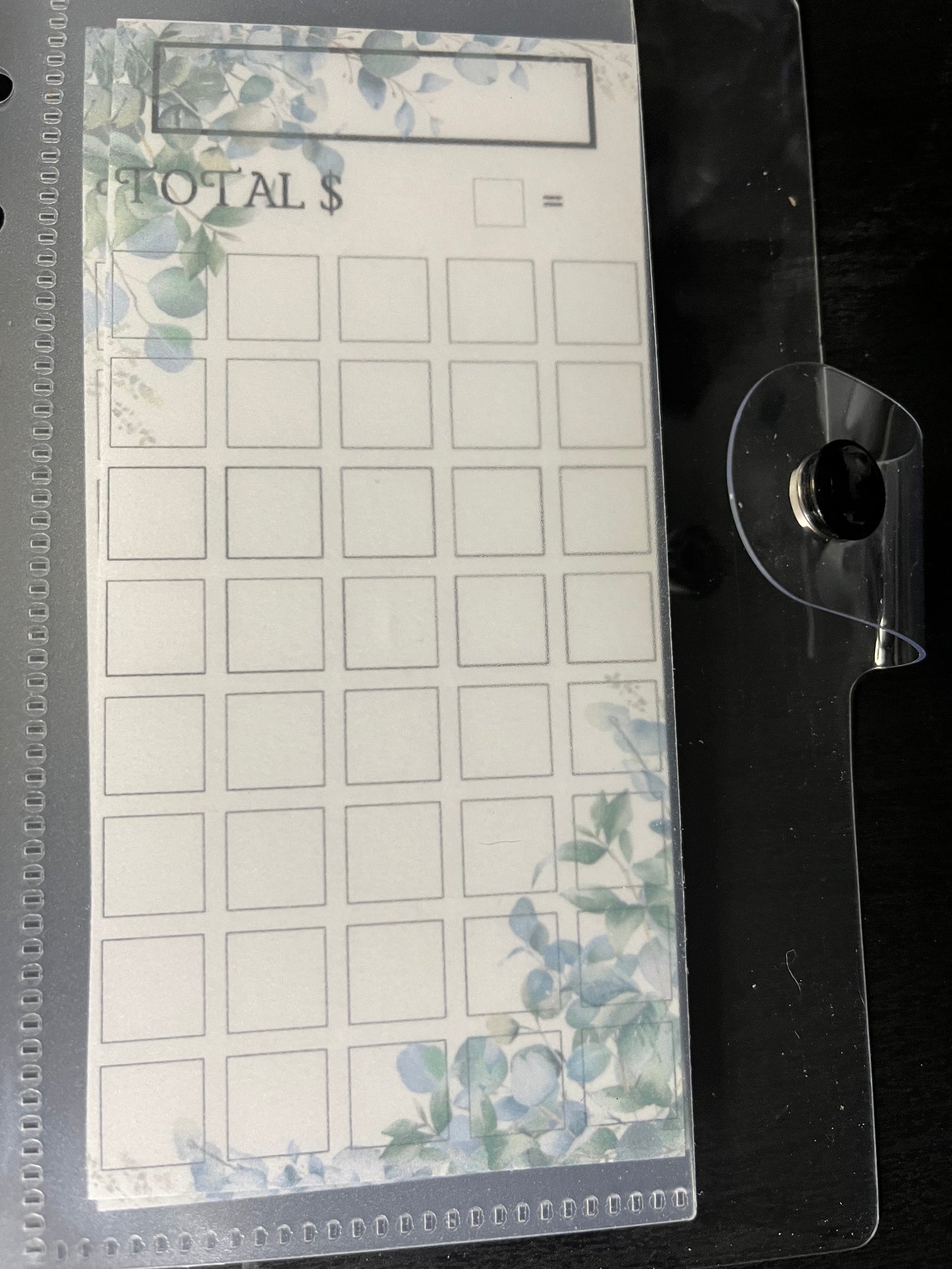 Flowers One Month Ahead Savings Challenge Binder Bundle