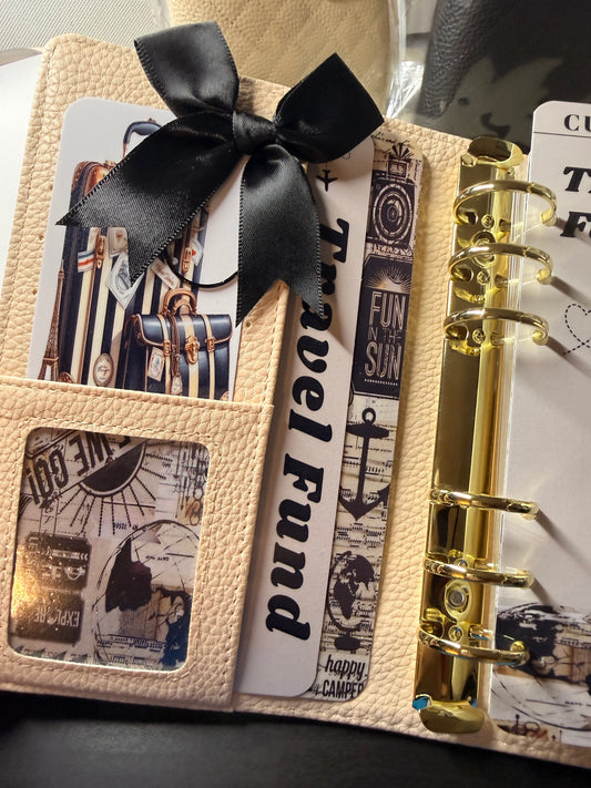 Travel Fund Savings Challenge Bundle – A6 All-in-One Cash Envelope System