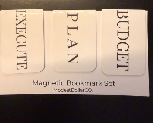 Budget Binder Magnetic Bookmarks | Set of 3