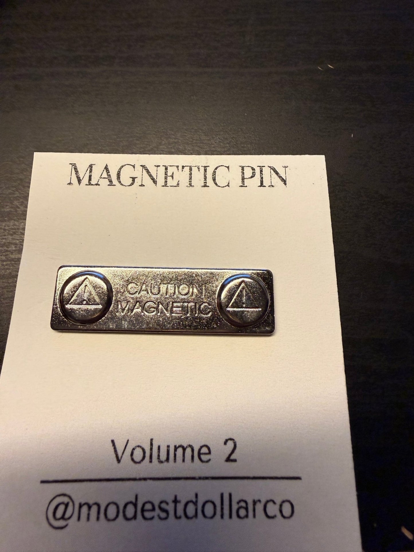 Replacement Magnetic Backings – Pin Magnets (Dot or Double) - ModestDollarCo